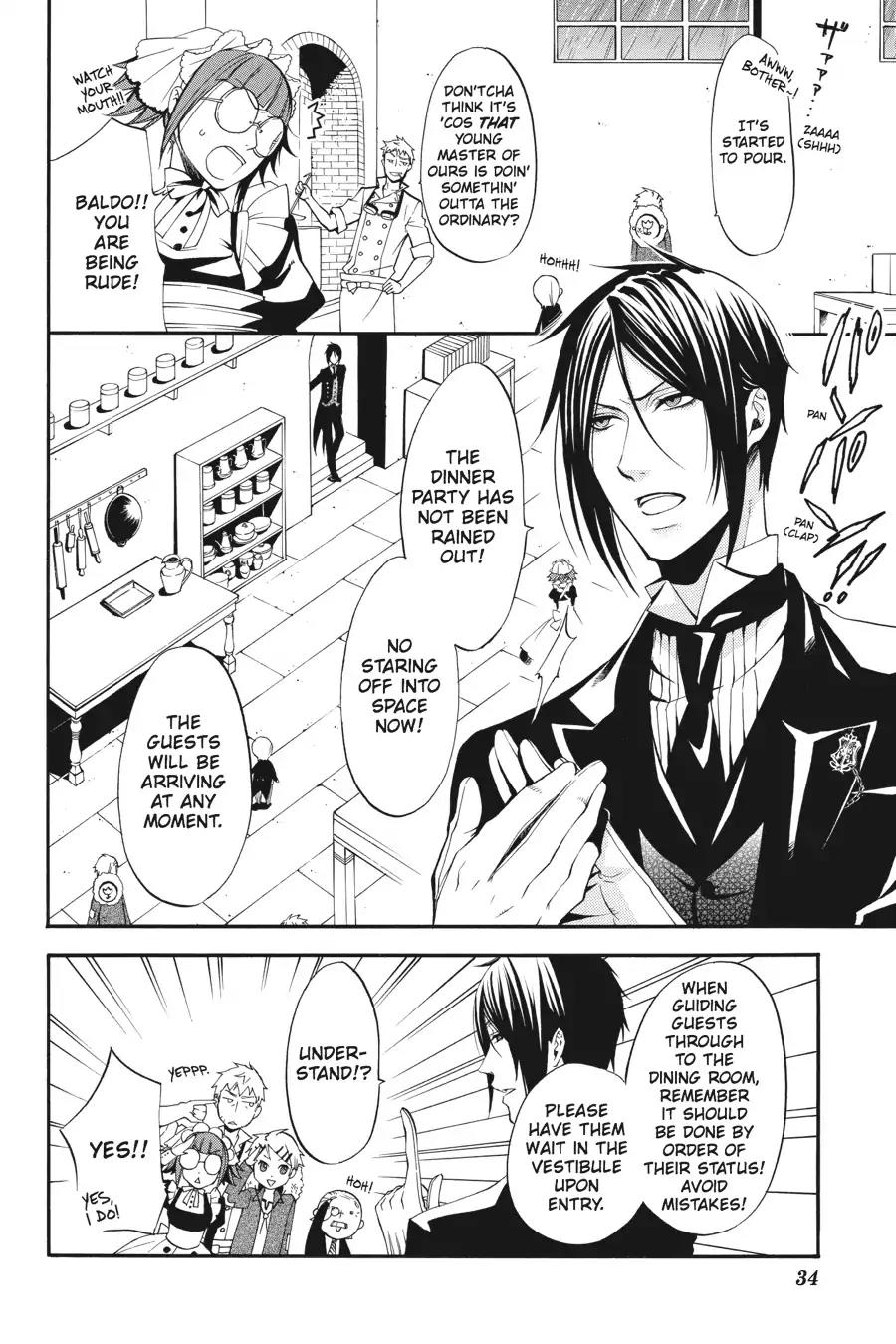 Kuroshitsuji Chapter 39 page 4 - Chapter 39: At noon: The Butler, Startled