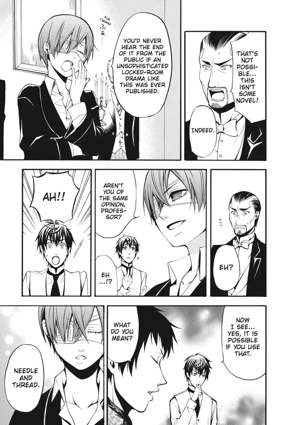 Kuroshitsuji Chapter 40 page 11 - Chapter 40: In the afternoon: The Butler, Confining