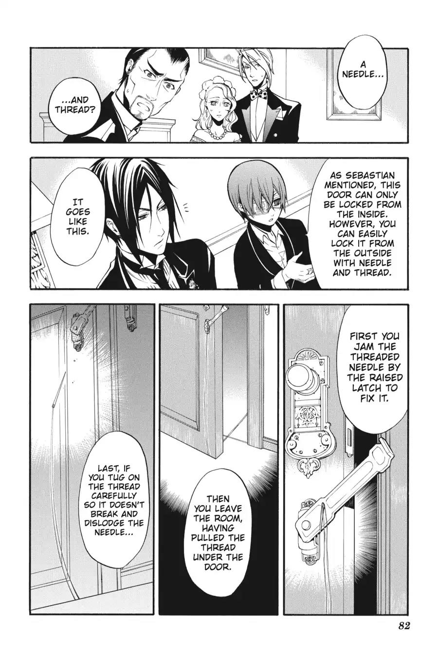 Kuroshitsuji Chapter 40 page 12 - Chapter 40: In the afternoon: The Butler, Confining