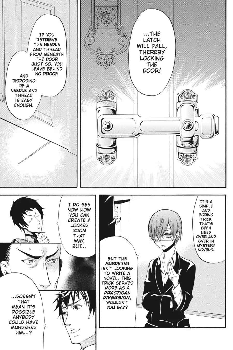 Kuroshitsuji Chapter 40 page 13 - Chapter 40: In the afternoon: The Butler, Confining