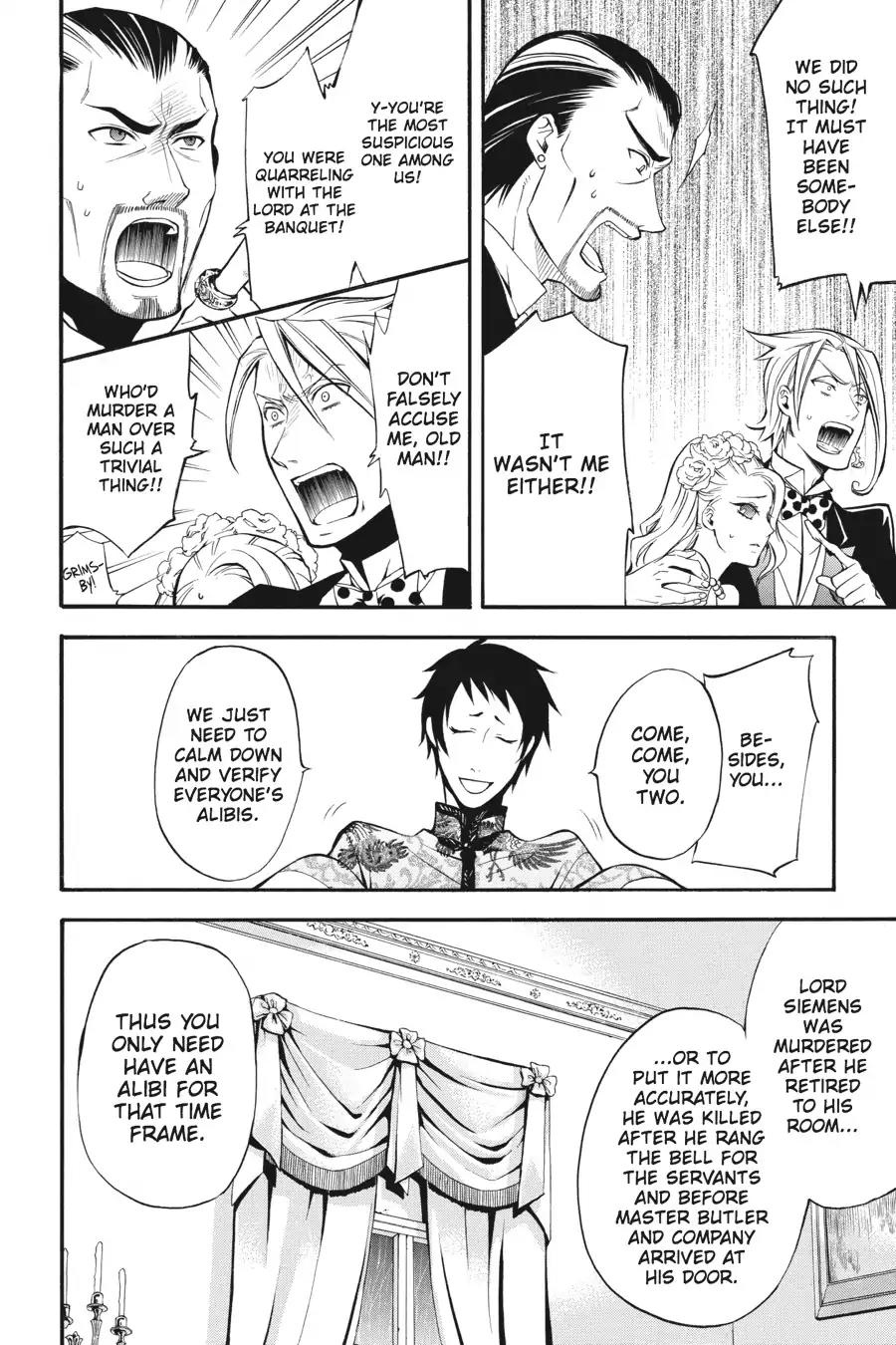 Kuroshitsuji Chapter 40 page 14 - Chapter 40: In the afternoon: The Butler, Confining
