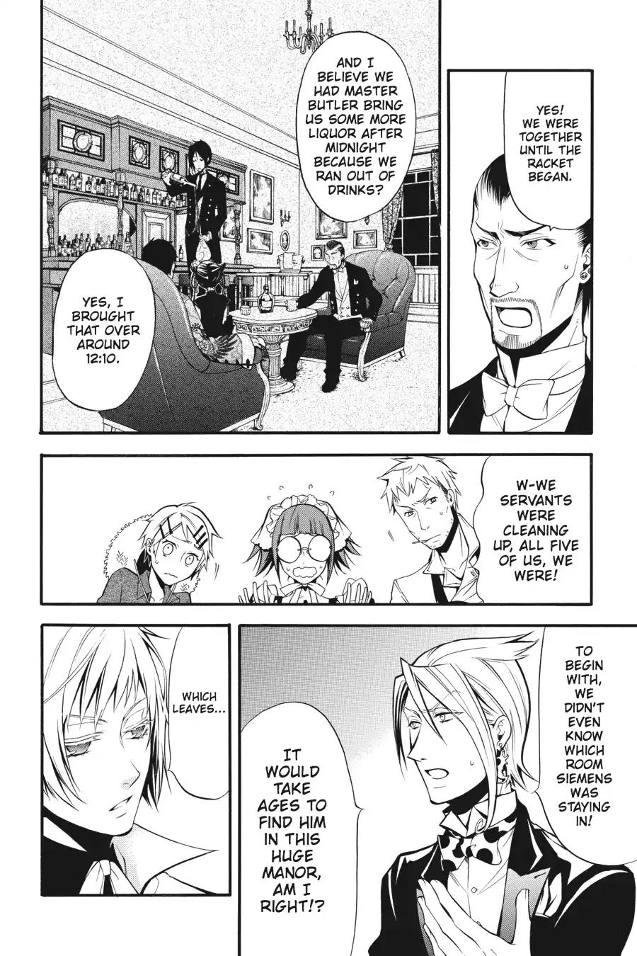 Kuroshitsuji Chapter 40 page 16 - Chapter 40: In the afternoon: The Butler, Confining