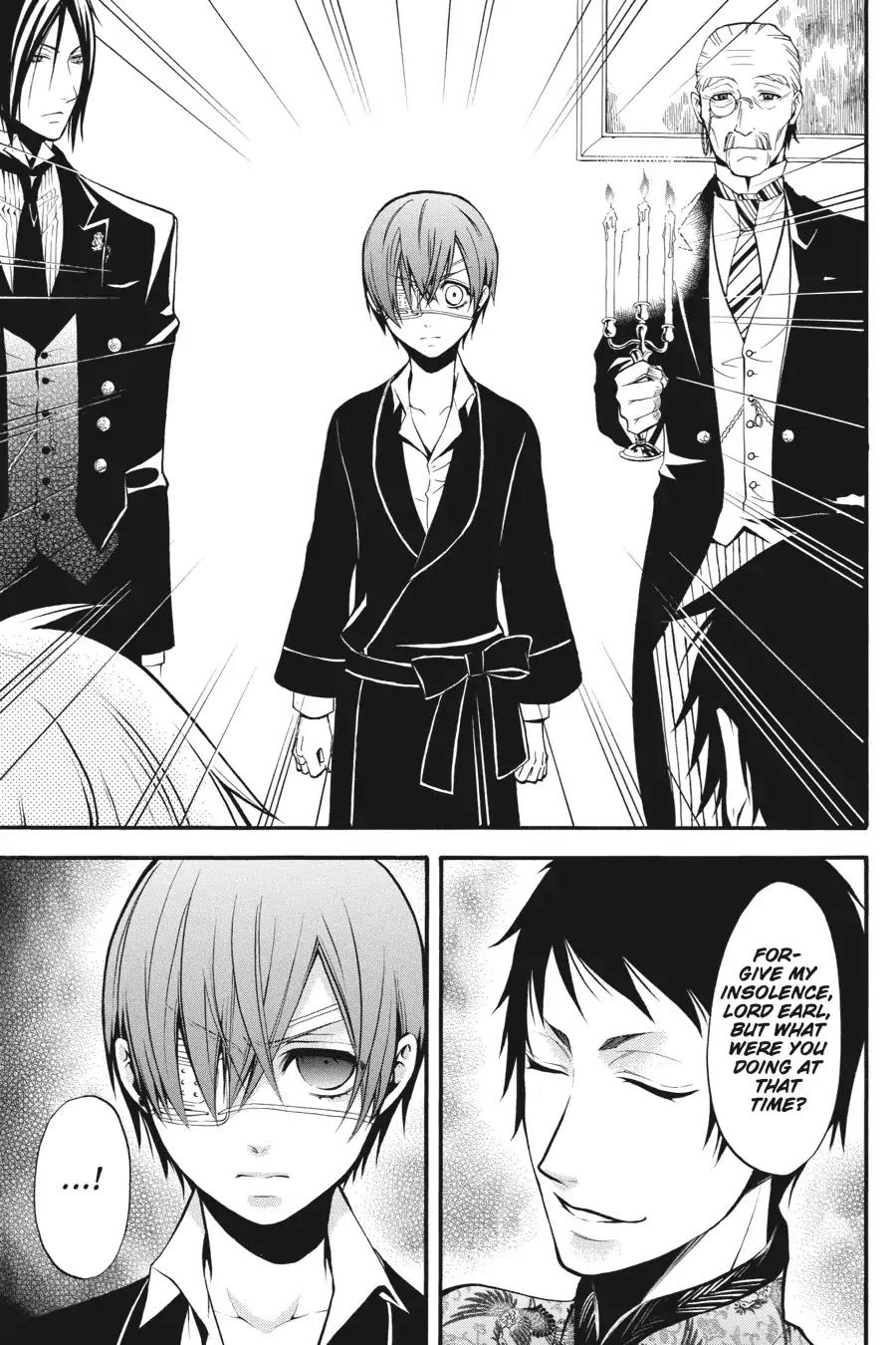 Kuroshitsuji Chapter 40 page 17 - Chapter 40: In the afternoon: The Butler, Confining