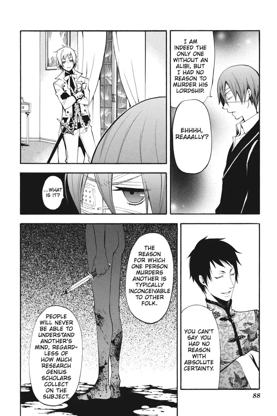 Kuroshitsuji Chapter 40 page 18 - Chapter 40: In the afternoon: The Butler, Confining