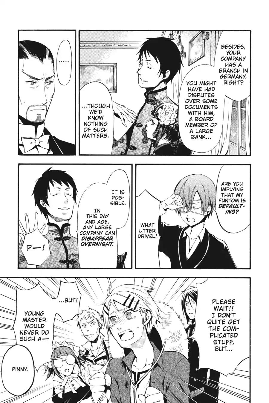 Kuroshitsuji Chapter 40 page 19 - Chapter 40: In the afternoon: The Butler, Confining
