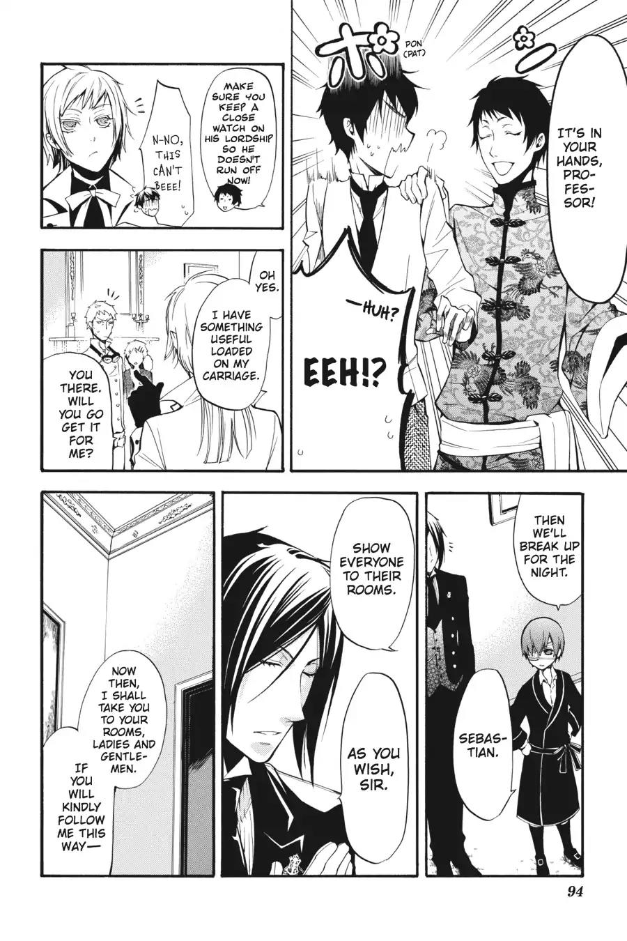 Kuroshitsuji Chapter 40 page 24 - Chapter 40: In the afternoon: The Butler, Confining