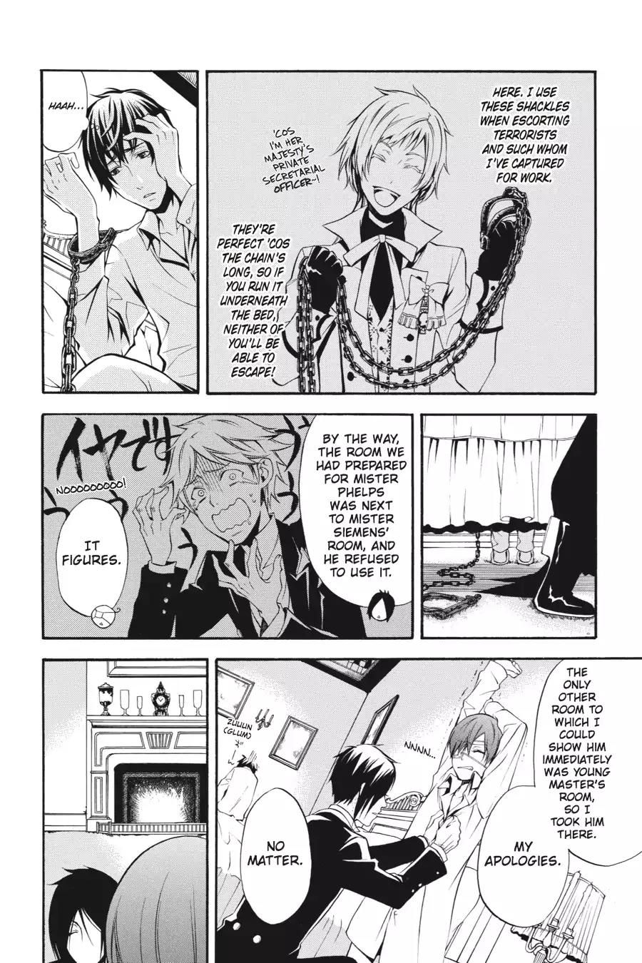 Kuroshitsuji Chapter 40 page 26 - Chapter 40: In the afternoon: The Butler, Confining