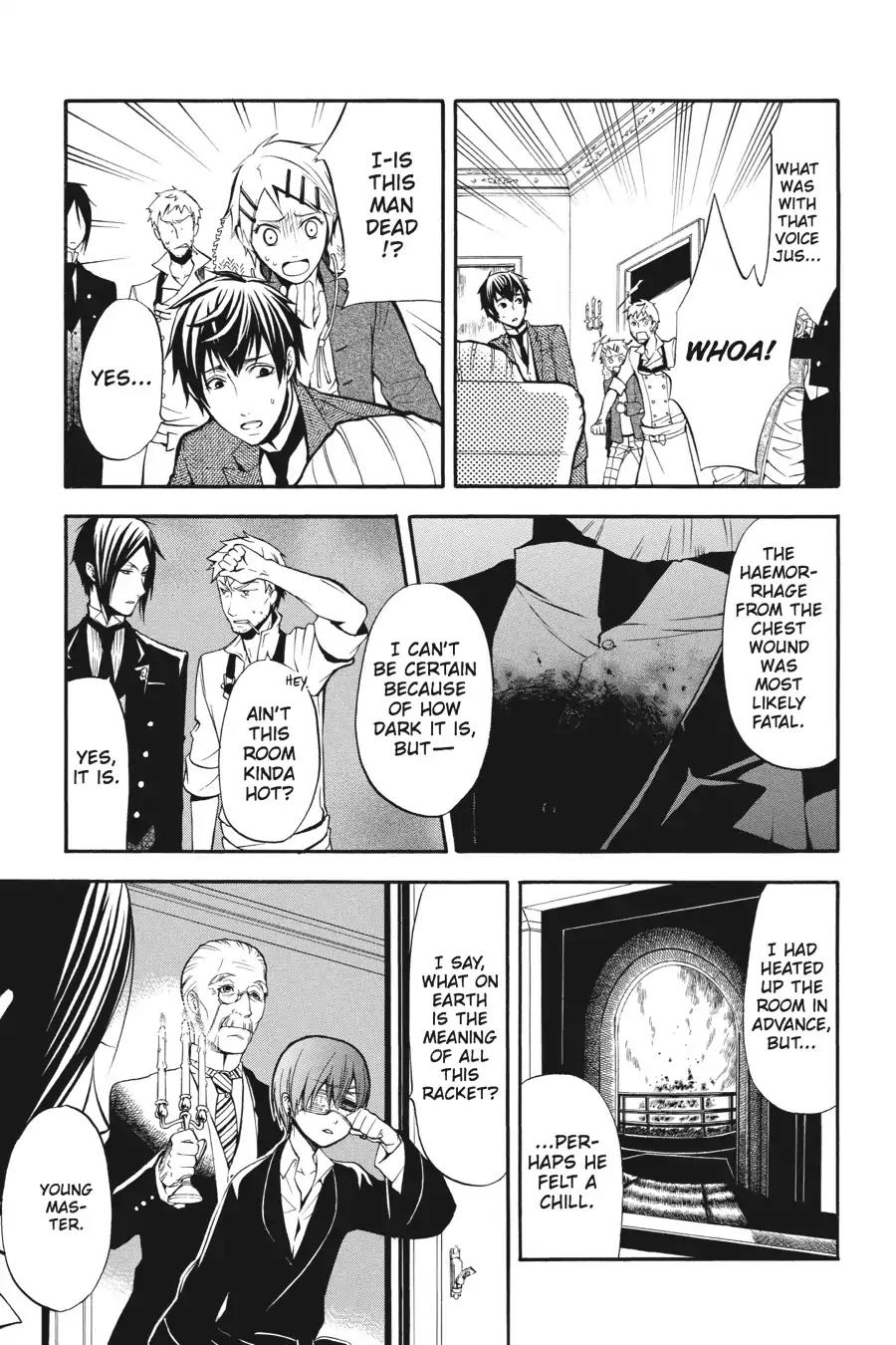 Kuroshitsuji Chapter 40 page 3 - Chapter 40: In the afternoon: The Butler, Confining