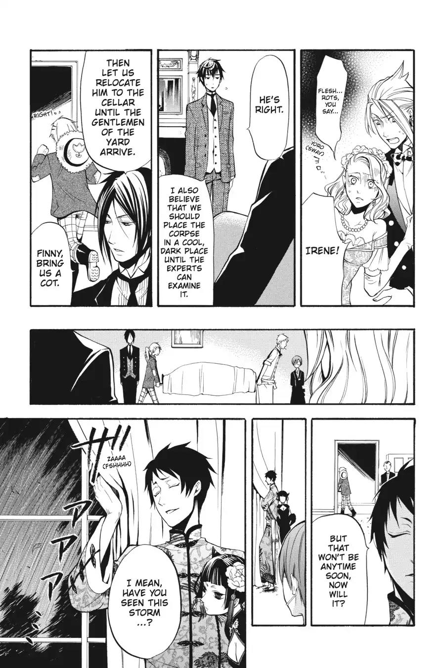 Kuroshitsuji Chapter 40 page 5 - Chapter 40: In the afternoon: The Butler, Confining