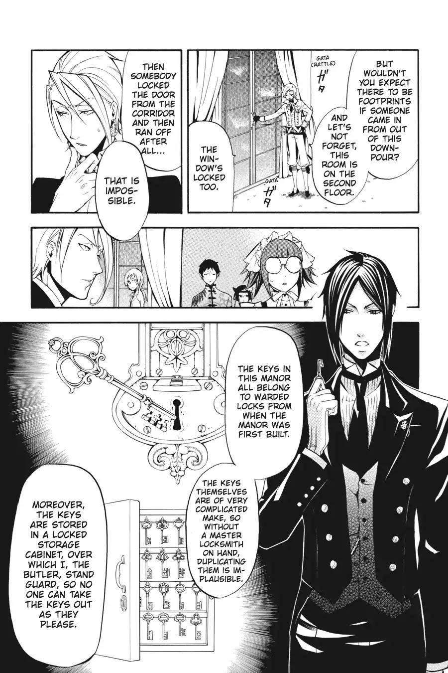 Kuroshitsuji Chapter 40 page 9 - Chapter 40: In the afternoon: The Butler, Confining