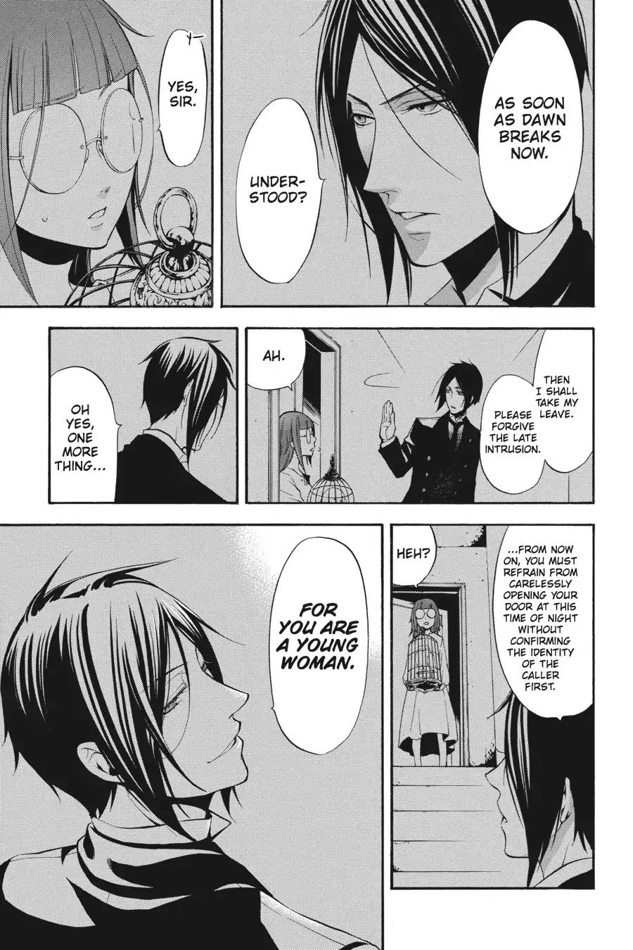 Kuroshitsuji Chapter 41 page 11 - Chapter 41: At night: The Butler, Deceased