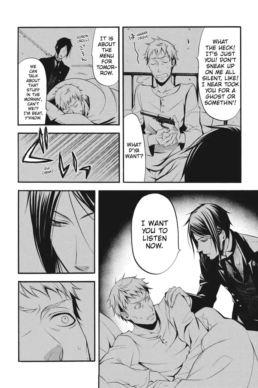Kuroshitsuji Chapter 41 page 4 - Chapter 41: At night: The Butler, Deceased