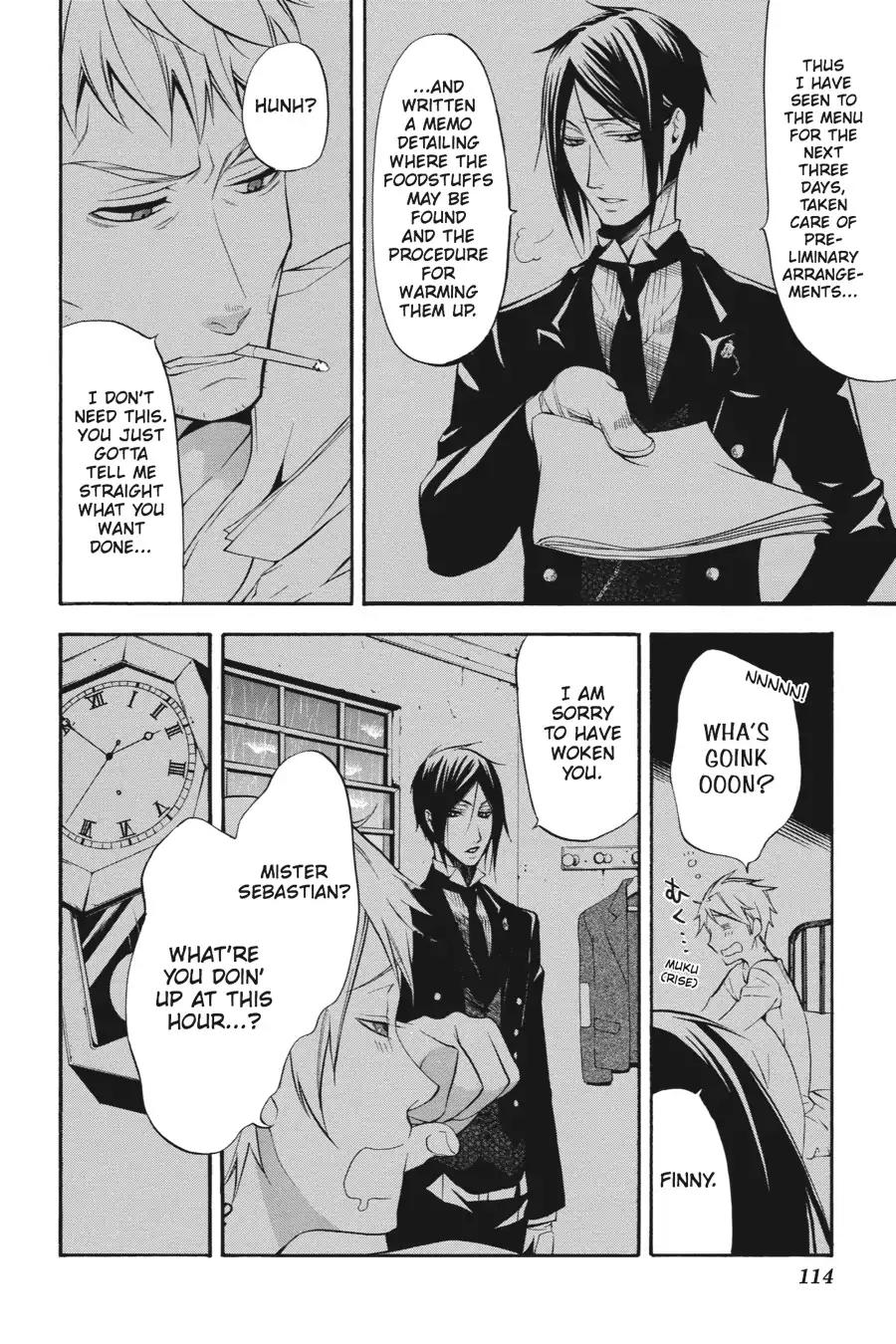 Kuroshitsuji Chapter 41 page 6 - Chapter 41: At night: The Butler, Deceased