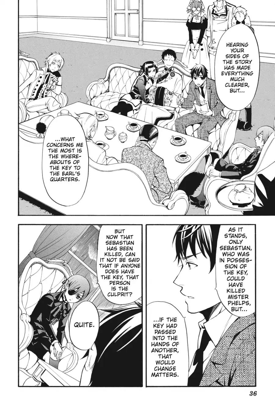 Kuroshitsuji Chapter 44 page 2 - Chapter 44: At noon: The Butler, Wailing