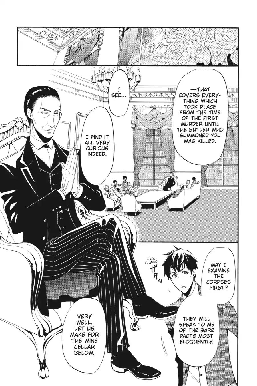 Kuroshitsuji Chapter 45 page 15 - Chapter 45: In the afternoon: The Butler, Disturbed