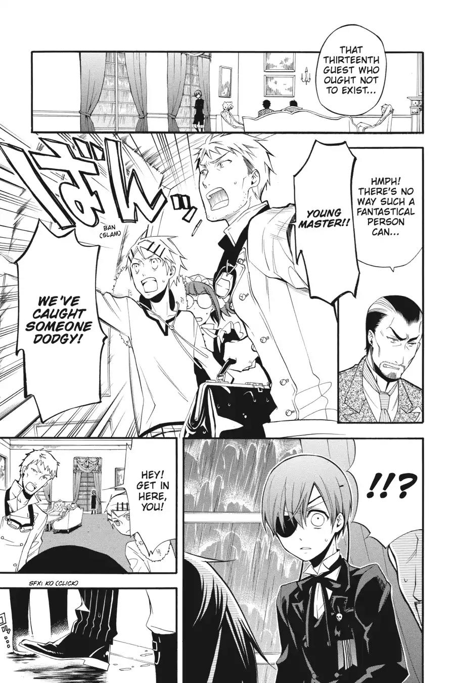 Kuroshitsuji Chapter 45 page 3 - Chapter 45: In the afternoon: The Butler, Disturbed