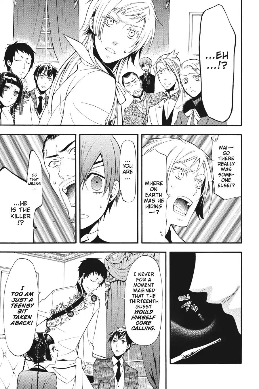 Kuroshitsuji Chapter 45 page 5 - Chapter 45: In the afternoon: The Butler, Disturbed
