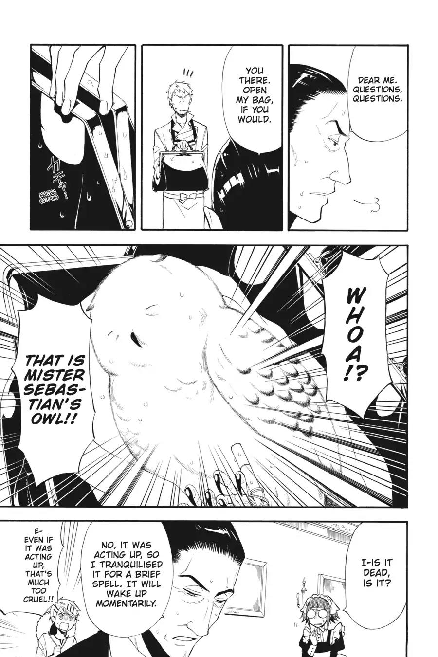Kuroshitsuji Chapter 45 page 9 - Chapter 45: In the afternoon: The Butler, Disturbed
