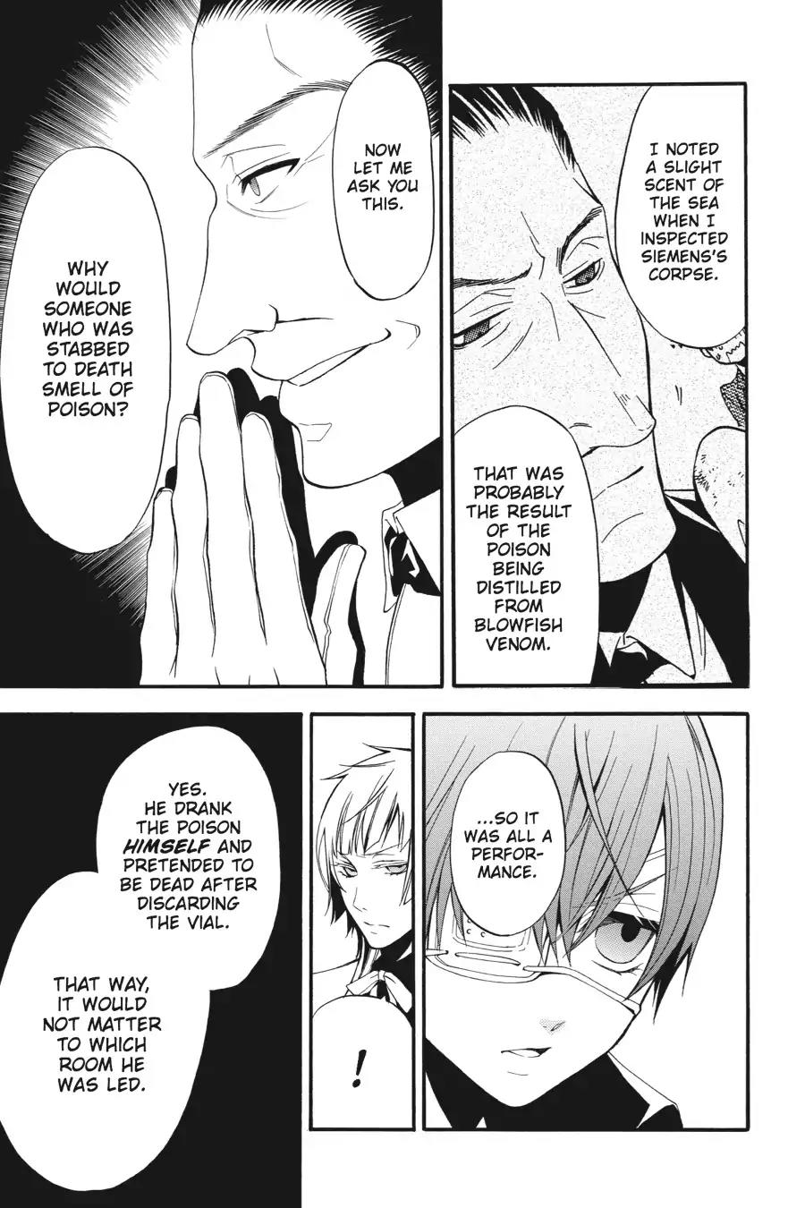 Kuroshitsuji Chapter 47 page 15 - Chapter 47: At midnight: The Butler, Contemplative
