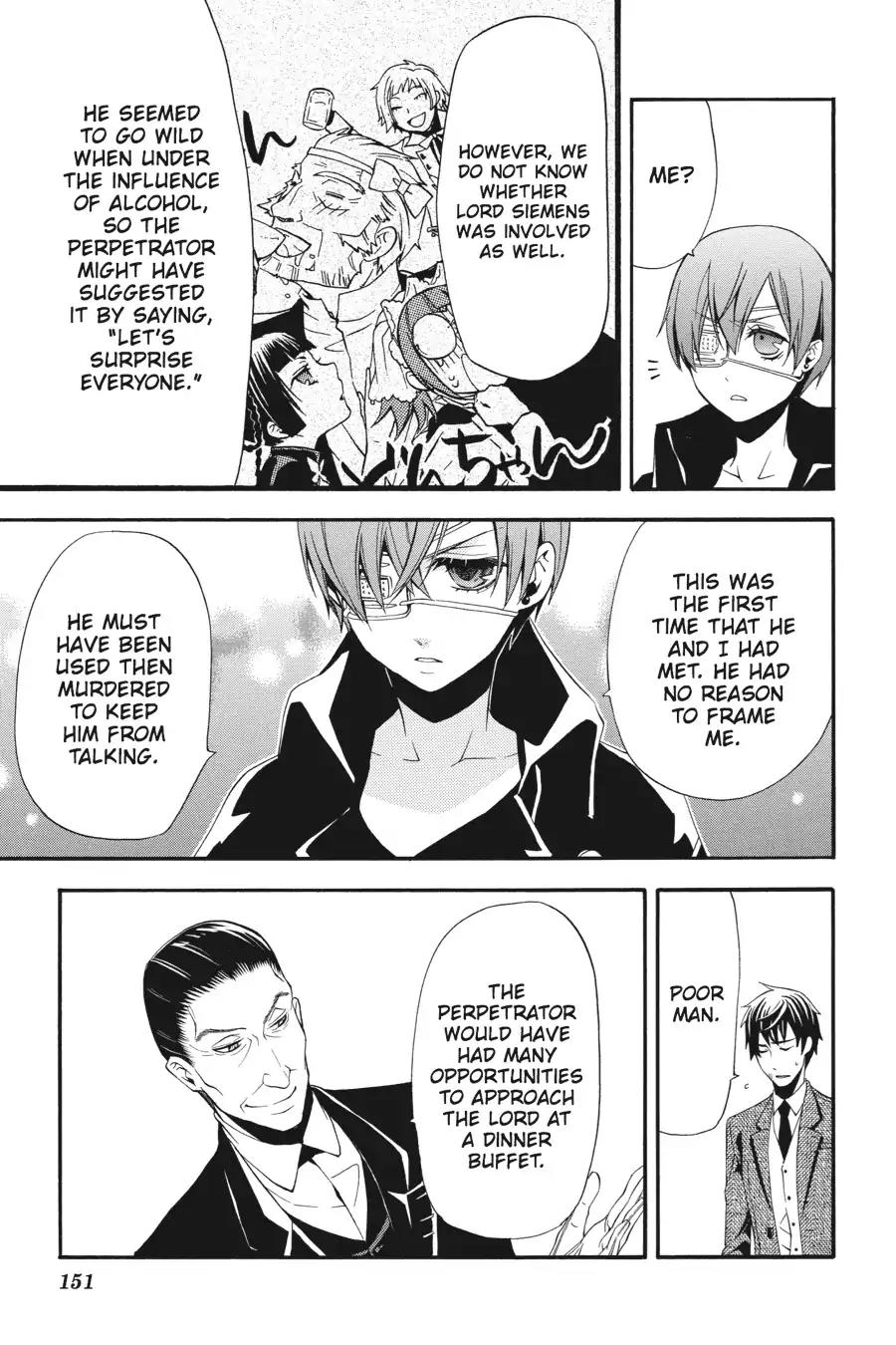 Kuroshitsuji Chapter 47 page 17 - Chapter 47: At midnight: The Butler, Contemplative