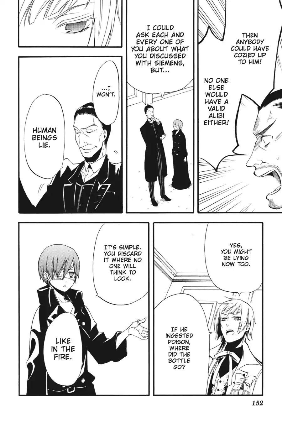 Kuroshitsuji Chapter 47 page 18 - Chapter 47: At midnight: The Butler, Contemplative