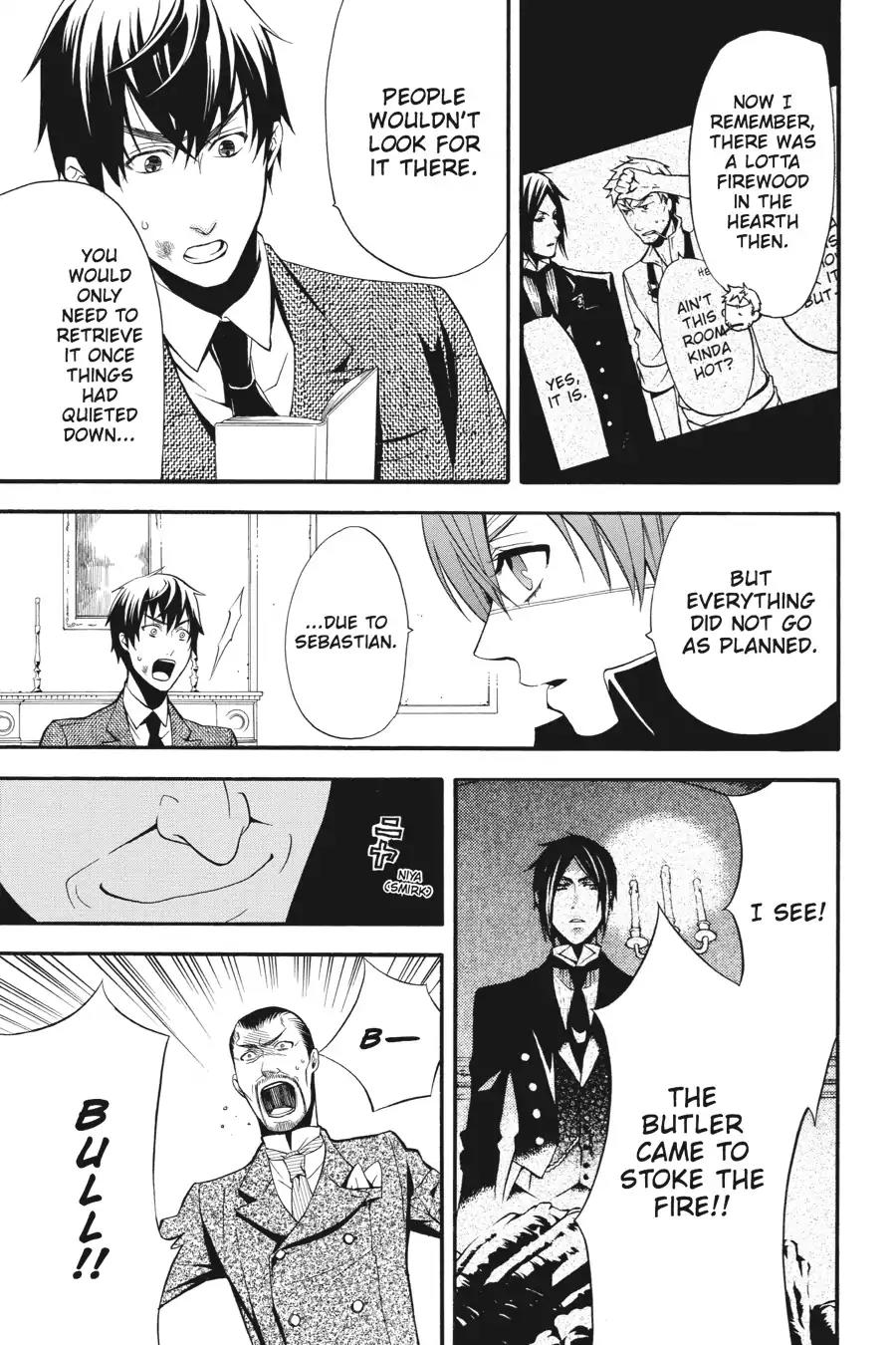 Kuroshitsuji Chapter 47 page 19 - Chapter 47: At midnight: The Butler, Contemplative