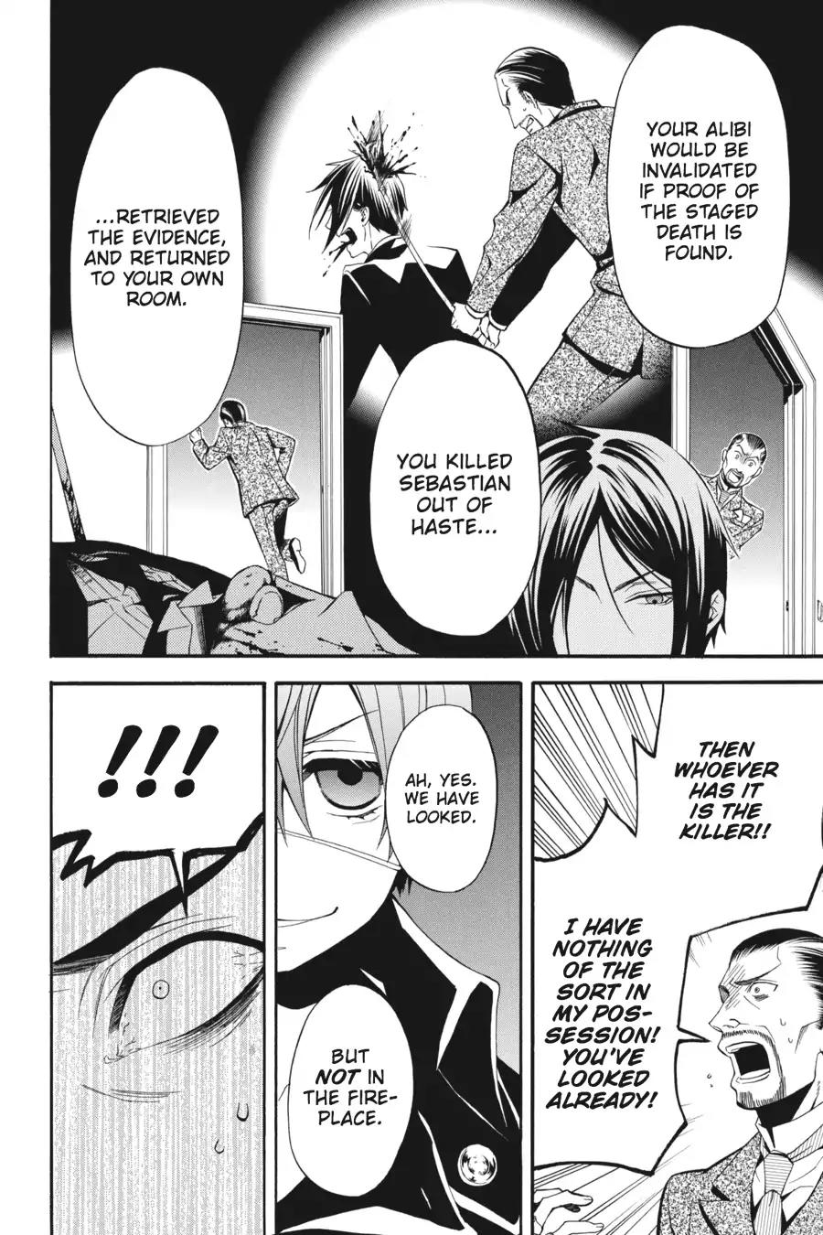 Kuroshitsuji Chapter 47 page 20 - Chapter 47: At midnight: The Butler, Contemplative