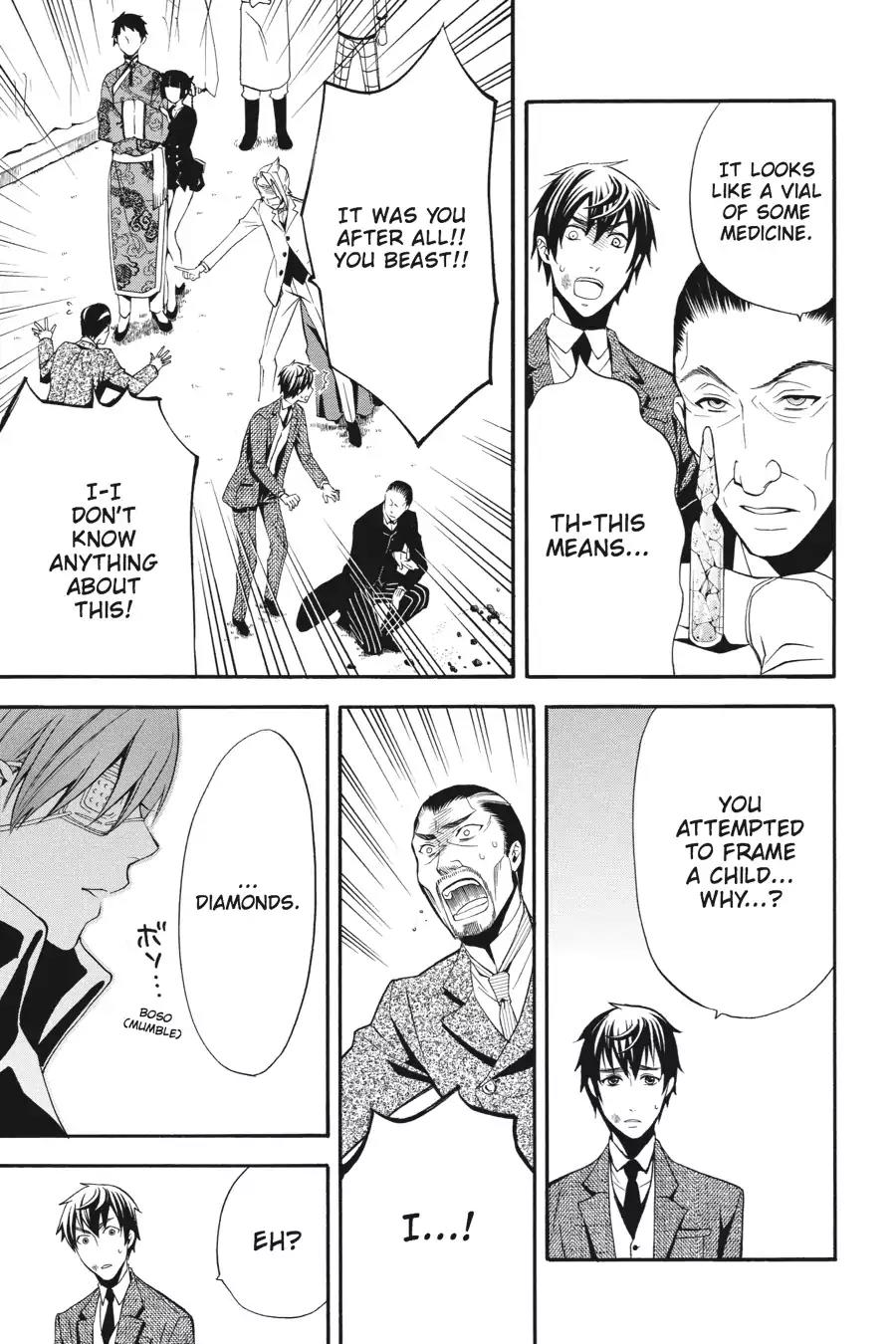 Kuroshitsuji Chapter 47 page 23 - Chapter 47: At midnight: The Butler, Contemplative