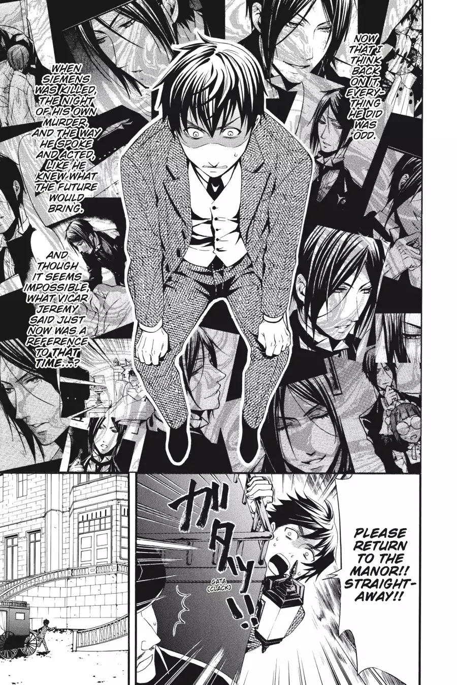 Kuroshitsuji Chapter 47 page 35 - Chapter 47: At midnight: The Butler, Contemplative