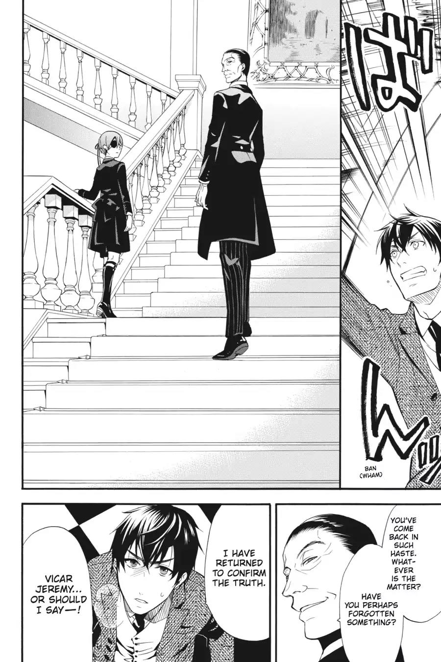 Kuroshitsuji Chapter 47 page 36 - Chapter 47: At midnight: The Butler, Contemplative