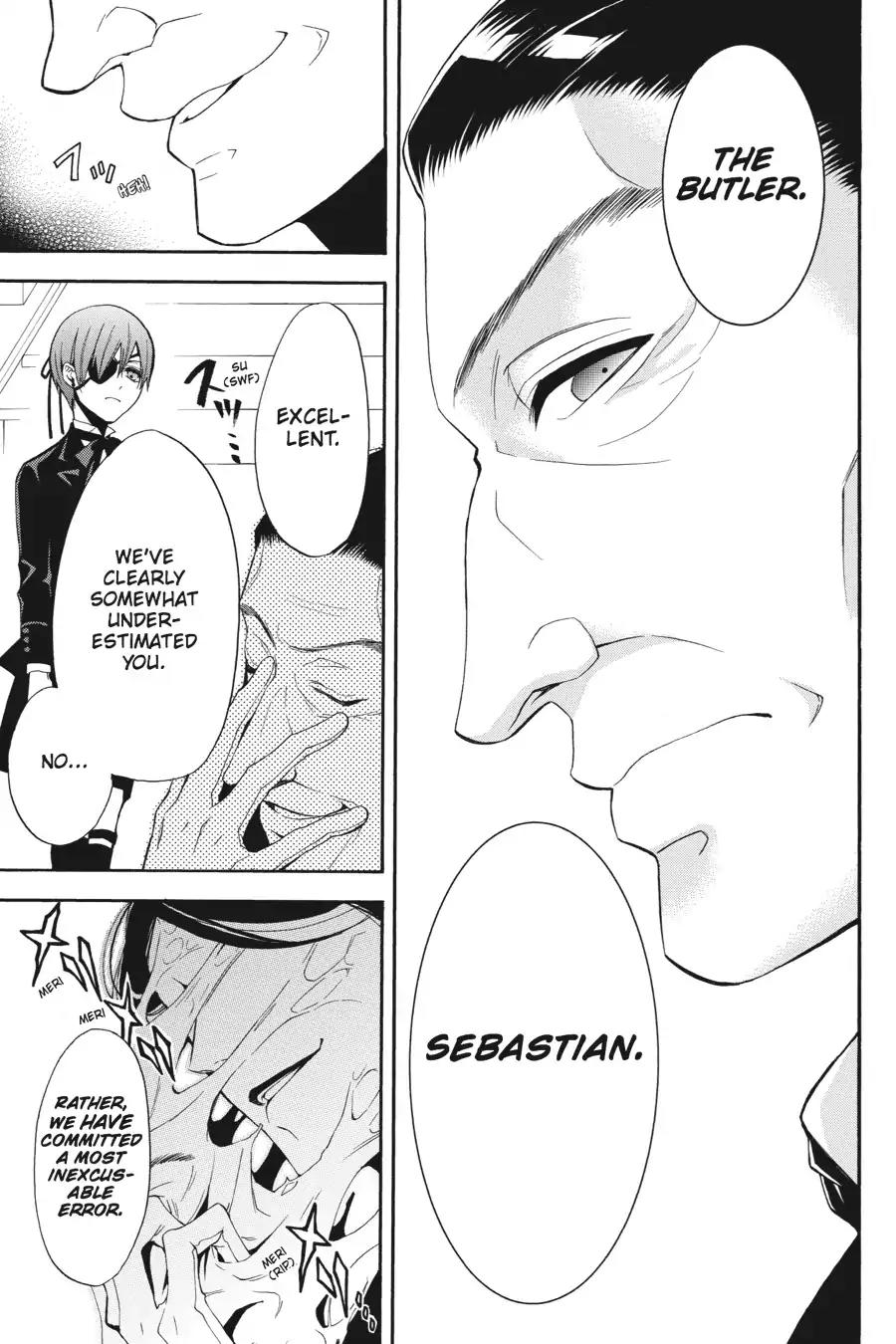 Kuroshitsuji Chapter 47 page 37 - Chapter 47: At midnight: The Butler, Contemplative