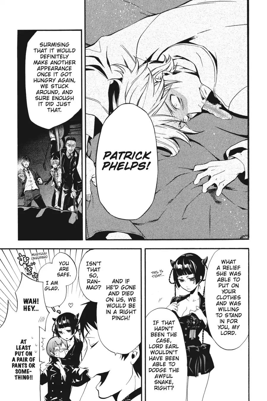 Kuroshitsuji Chapter 47 page 9 - Chapter 47: At midnight: The Butler, Contemplative