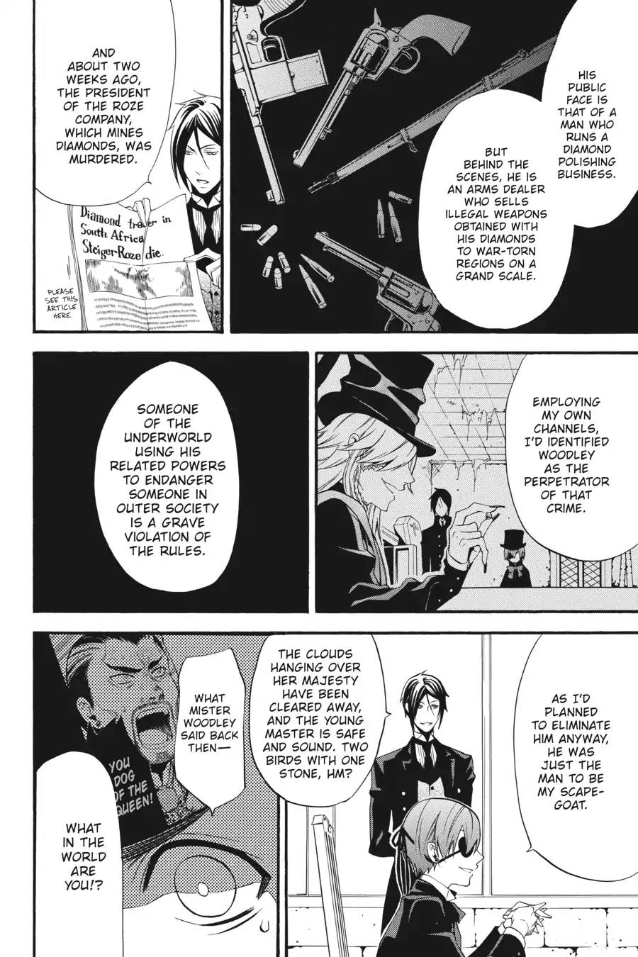 Kuroshitsuji Chapter 49 page 36 - Chapter 49: At noon: The Butler, Eccentric