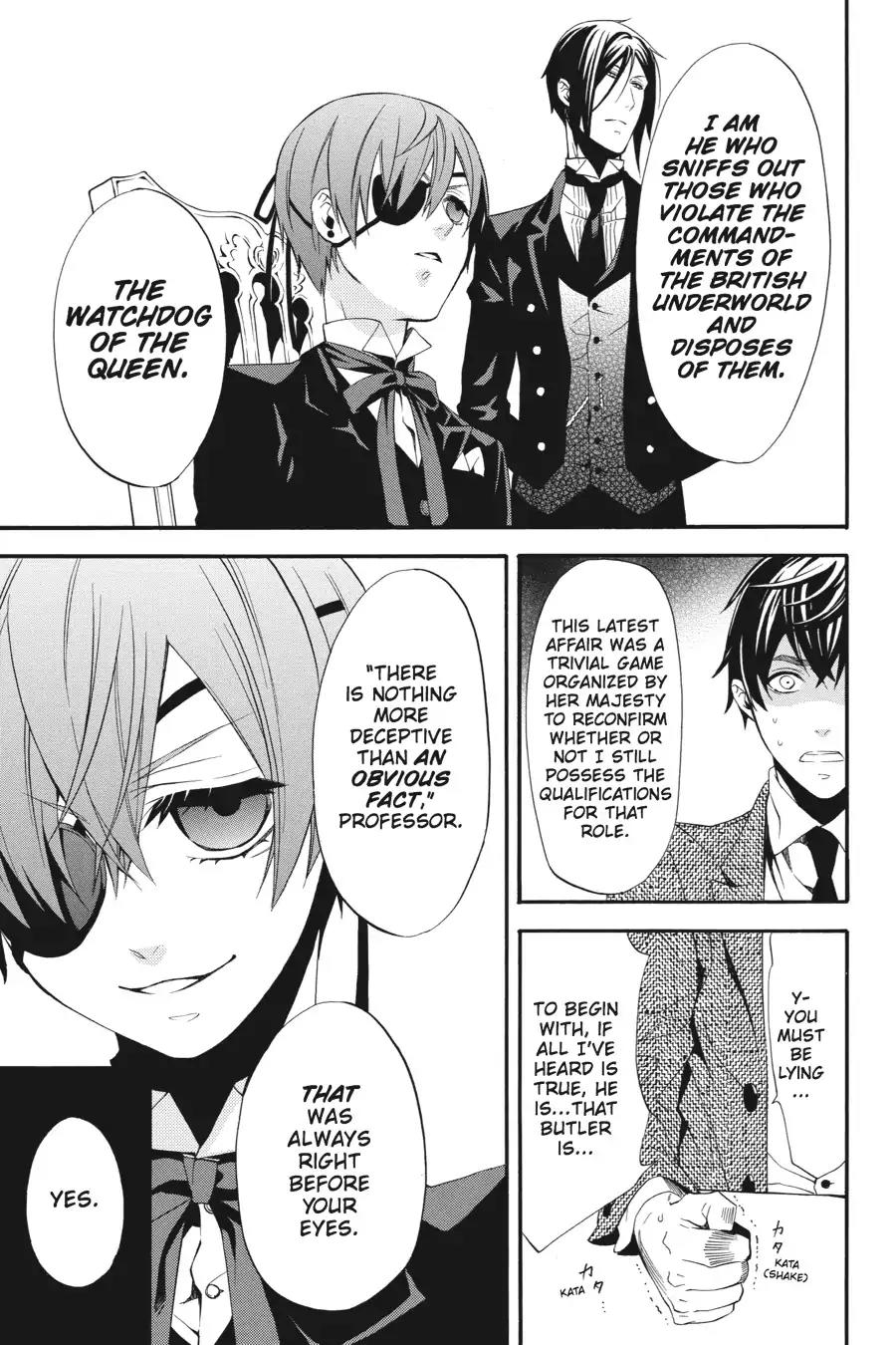 Kuroshitsuji Chapter 49 page 37 - Chapter 49: At noon: The Butler, Eccentric