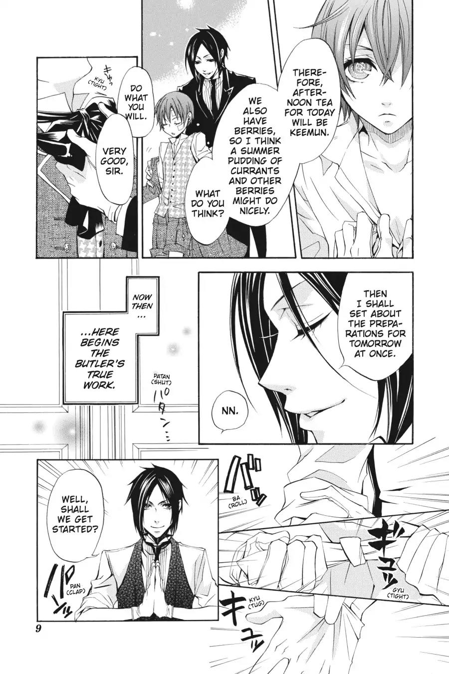 Kuroshitsuji Chapter 5 page 10 - Chapter 5: In the morning: The Butler, Busy