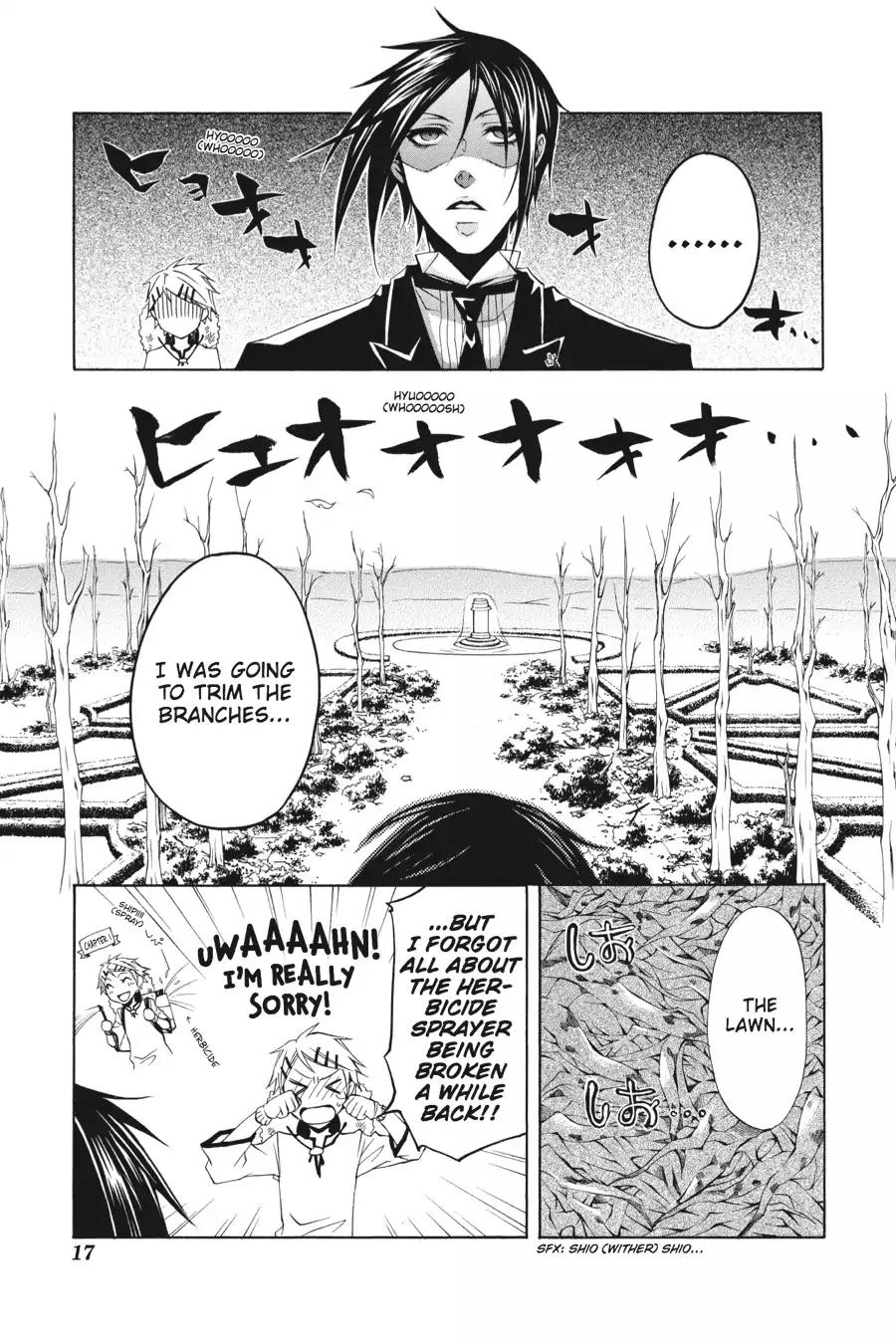 Kuroshitsuji Chapter 5 page 18 - Chapter 5: In the morning: The Butler, Busy