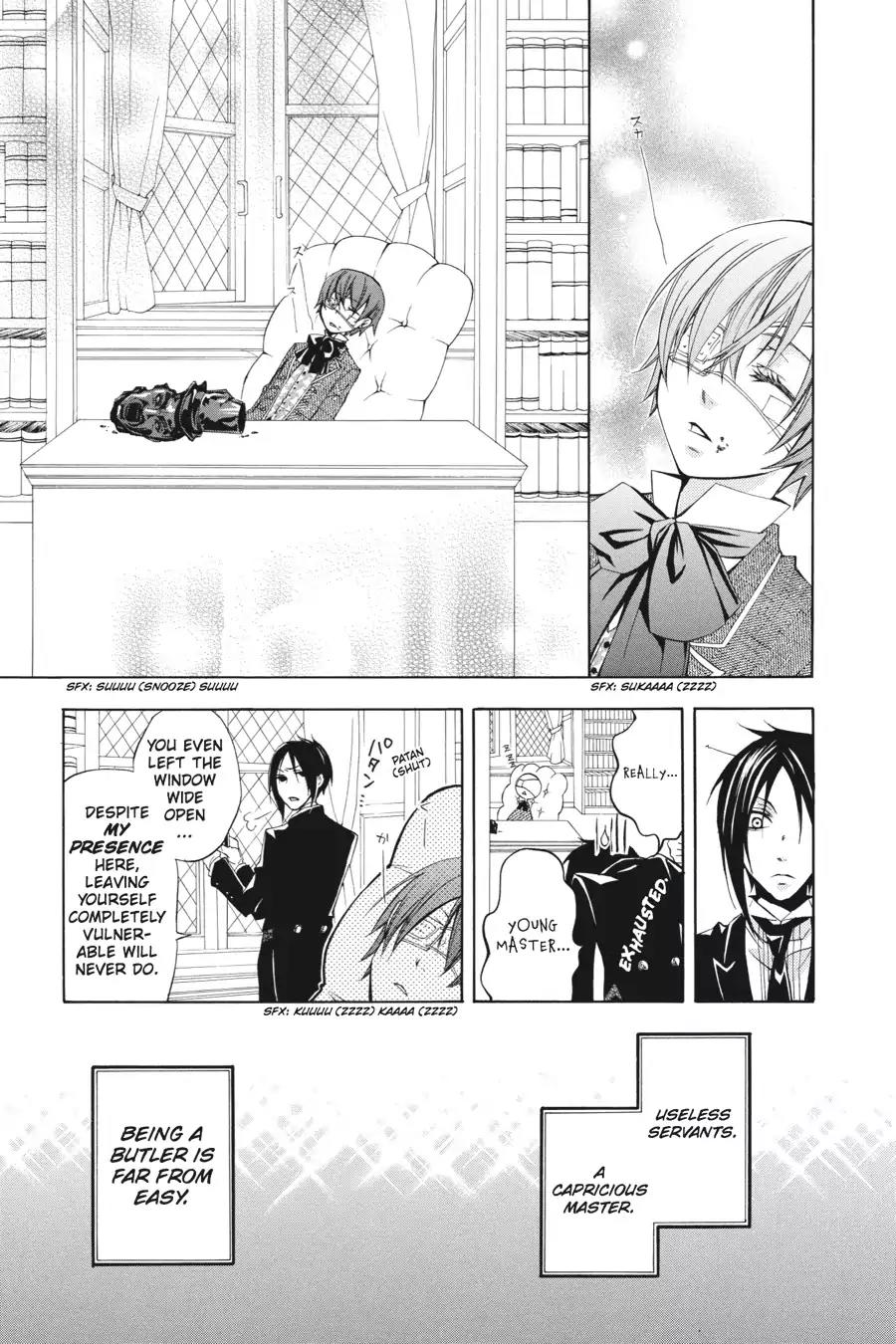 Kuroshitsuji Chapter 5 page 30 - Chapter 5: In the morning: The Butler, Busy