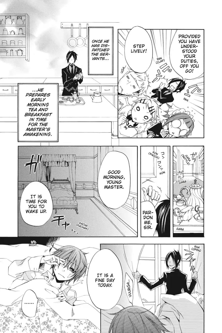 Kuroshitsuji Chapter 5 page 7 - Chapter 5: In the morning: The Butler, Busy