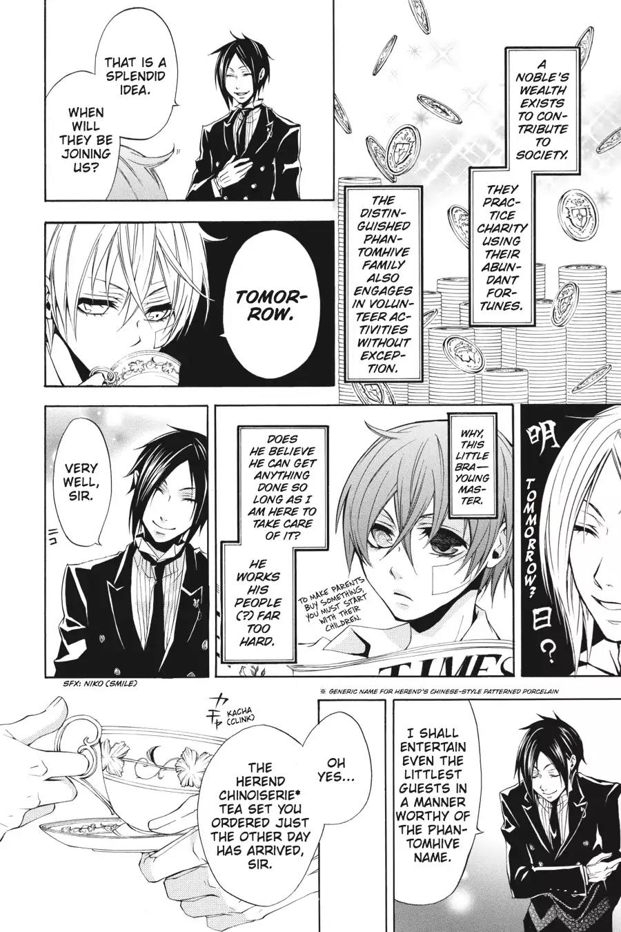 Kuroshitsuji Chapter 5 page 9 - Chapter 5: In the morning: The Butler, Busy