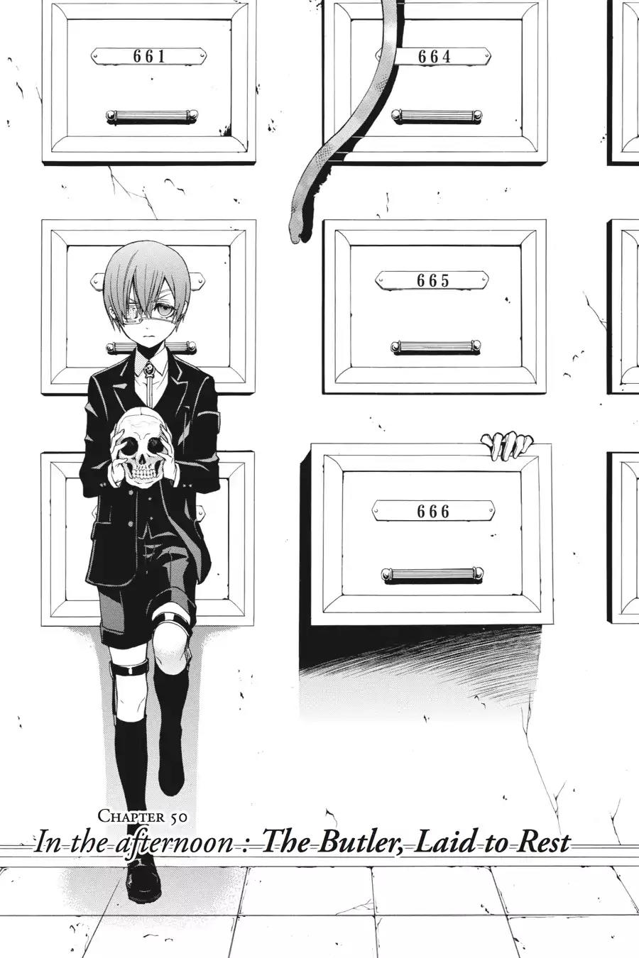 Kuroshitsuji Chapter 50 page 1 - Chapter 50: In the afternoon: The Butler, Laid to Rest