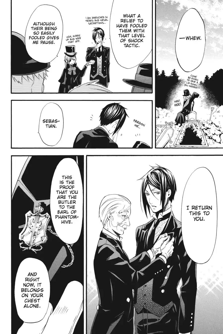 Kuroshitsuji Chapter 50 page 32 - Chapter 50: In the afternoon: The Butler, Laid to Rest