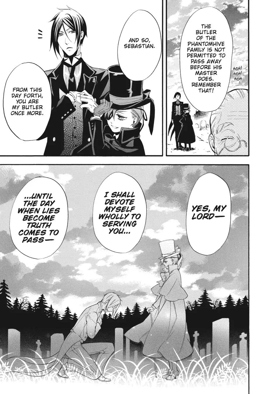 Kuroshitsuji Chapter 50 page 33 - Chapter 50: In the afternoon: The Butler, Laid to Rest