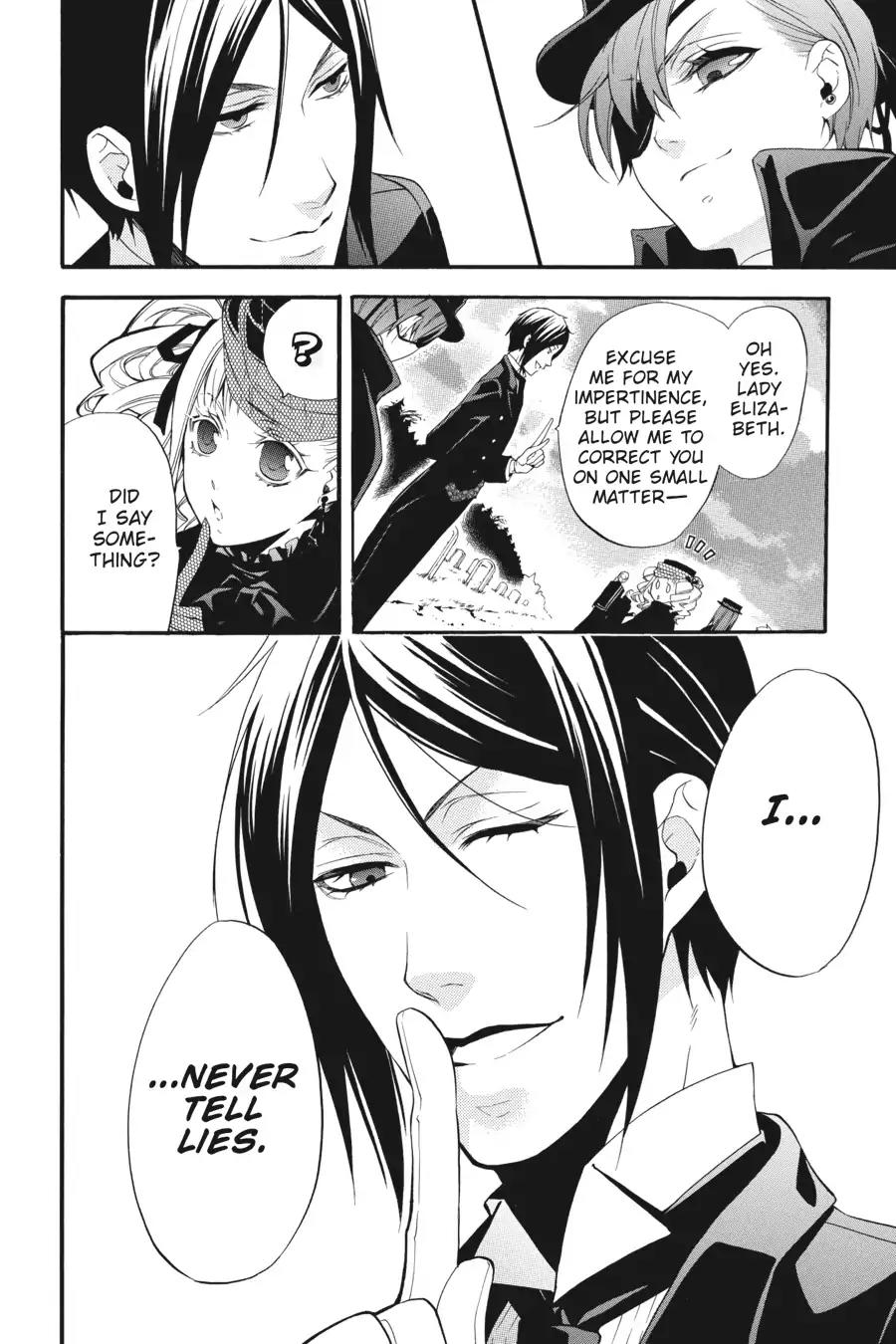 Kuroshitsuji Chapter 50 page 34 - Chapter 50: In the afternoon: The Butler, Laid to Rest