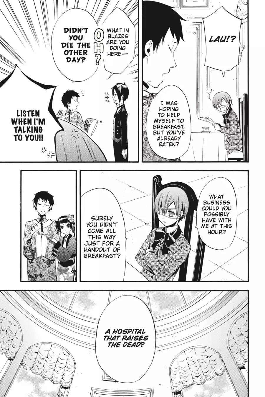 Kuroshitsuji Chapter 51 page 11 - Chapter 51: At night: The Butler, Setting Sail