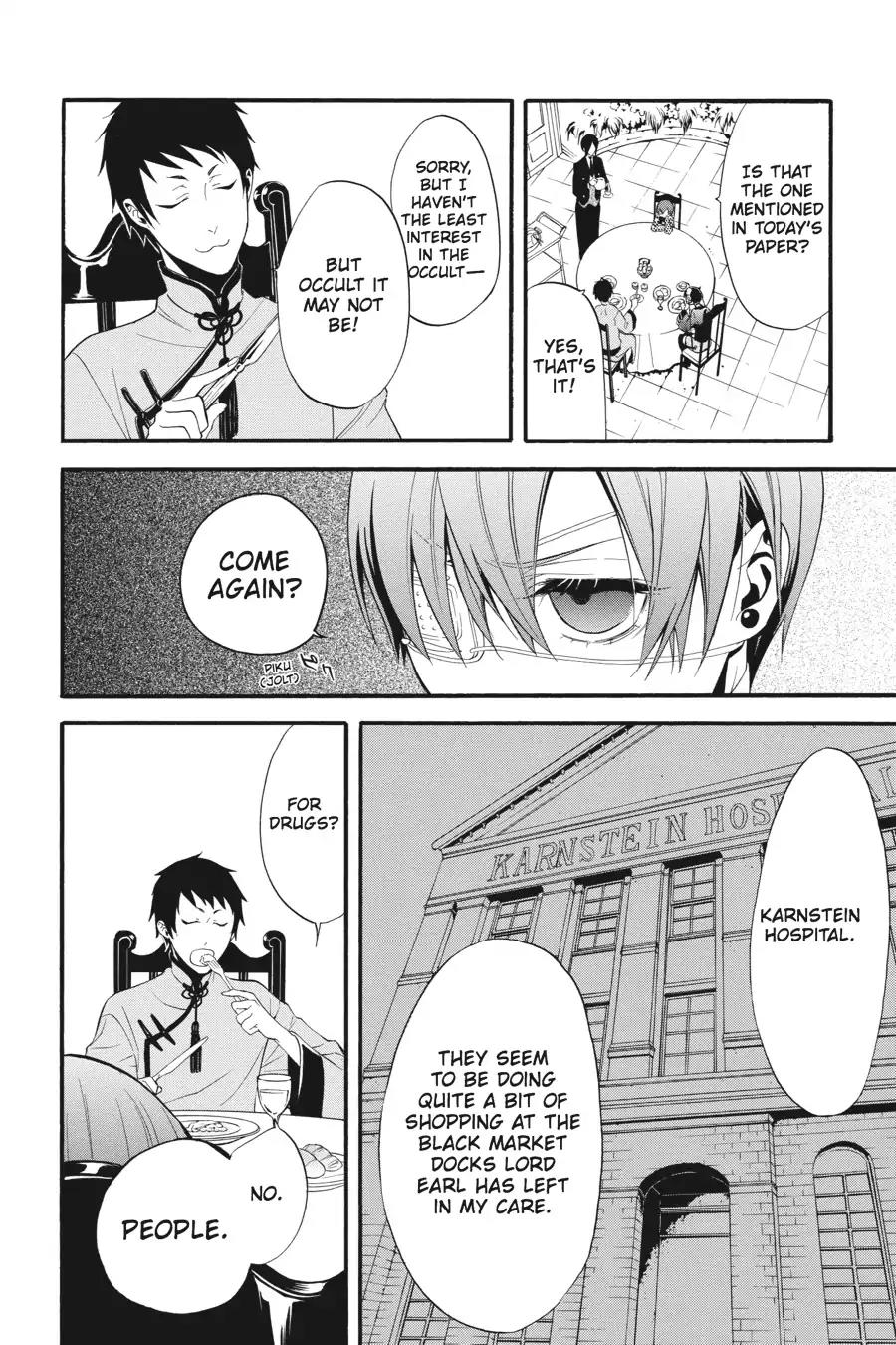 Kuroshitsuji Chapter 51 page 12 - Chapter 51: At night: The Butler, Setting Sail