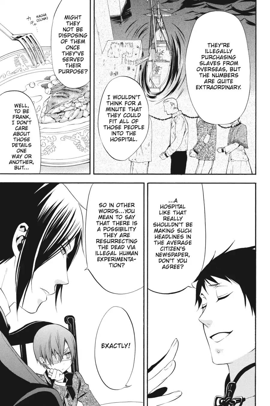 Kuroshitsuji Chapter 51 page 13 - Chapter 51: At night: The Butler, Setting Sail
