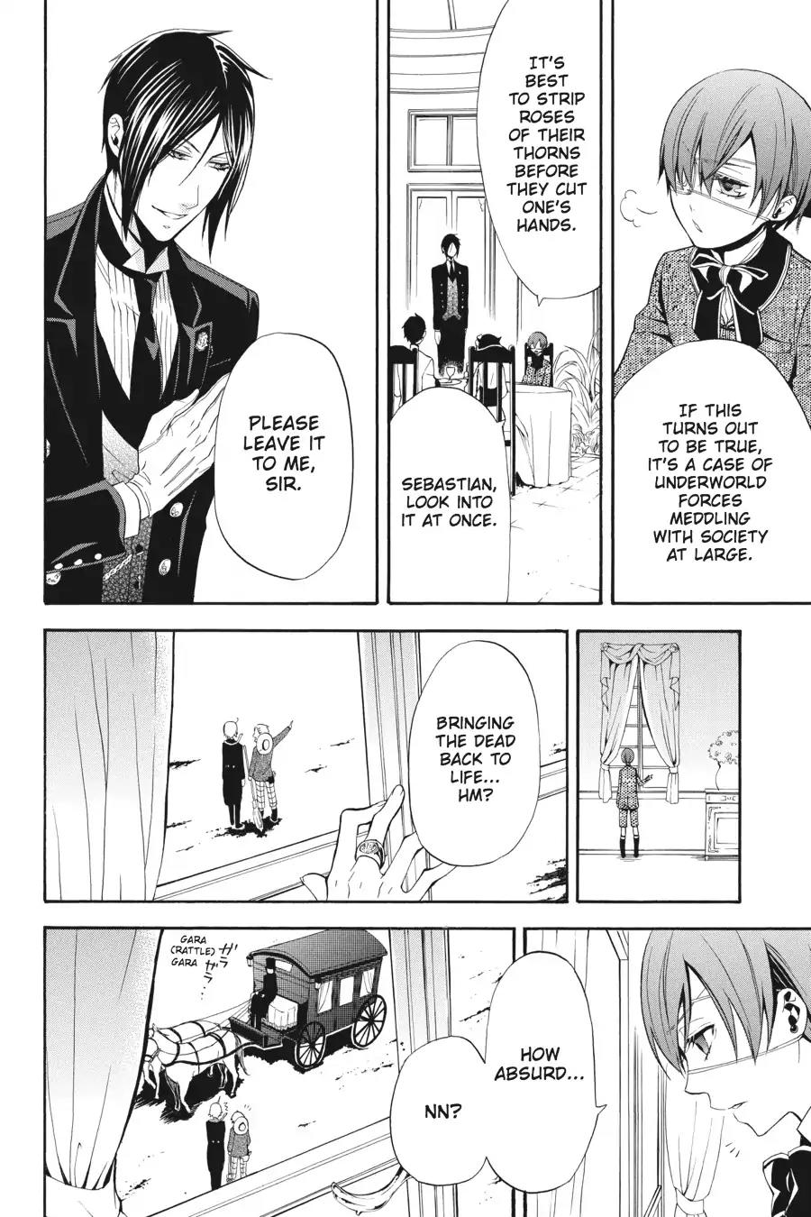 Kuroshitsuji Chapter 51 page 14 - Chapter 51: At night: The Butler, Setting Sail
