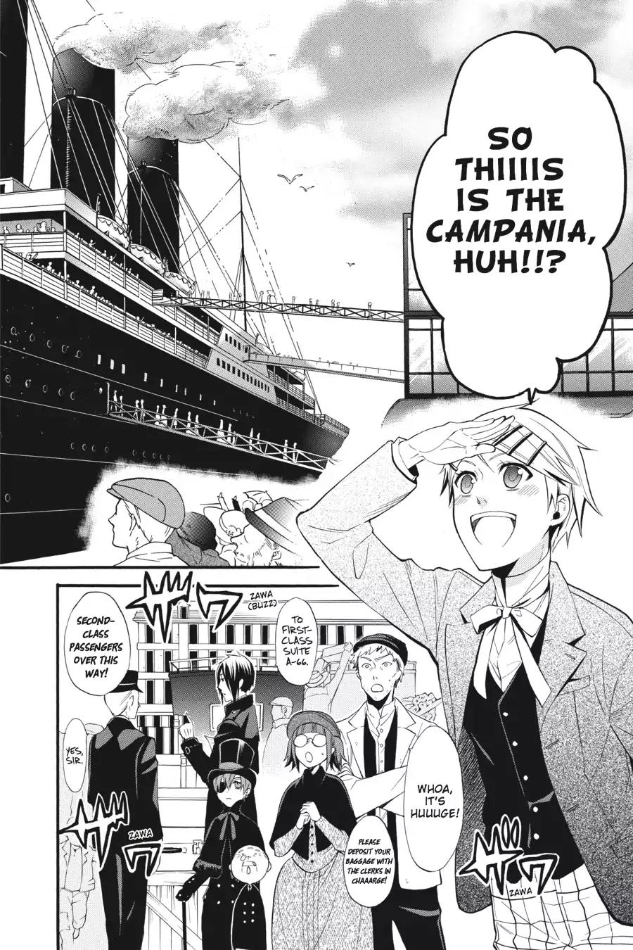 Kuroshitsuji Chapter 51 page 20 - Chapter 51: At night: The Butler, Setting Sail