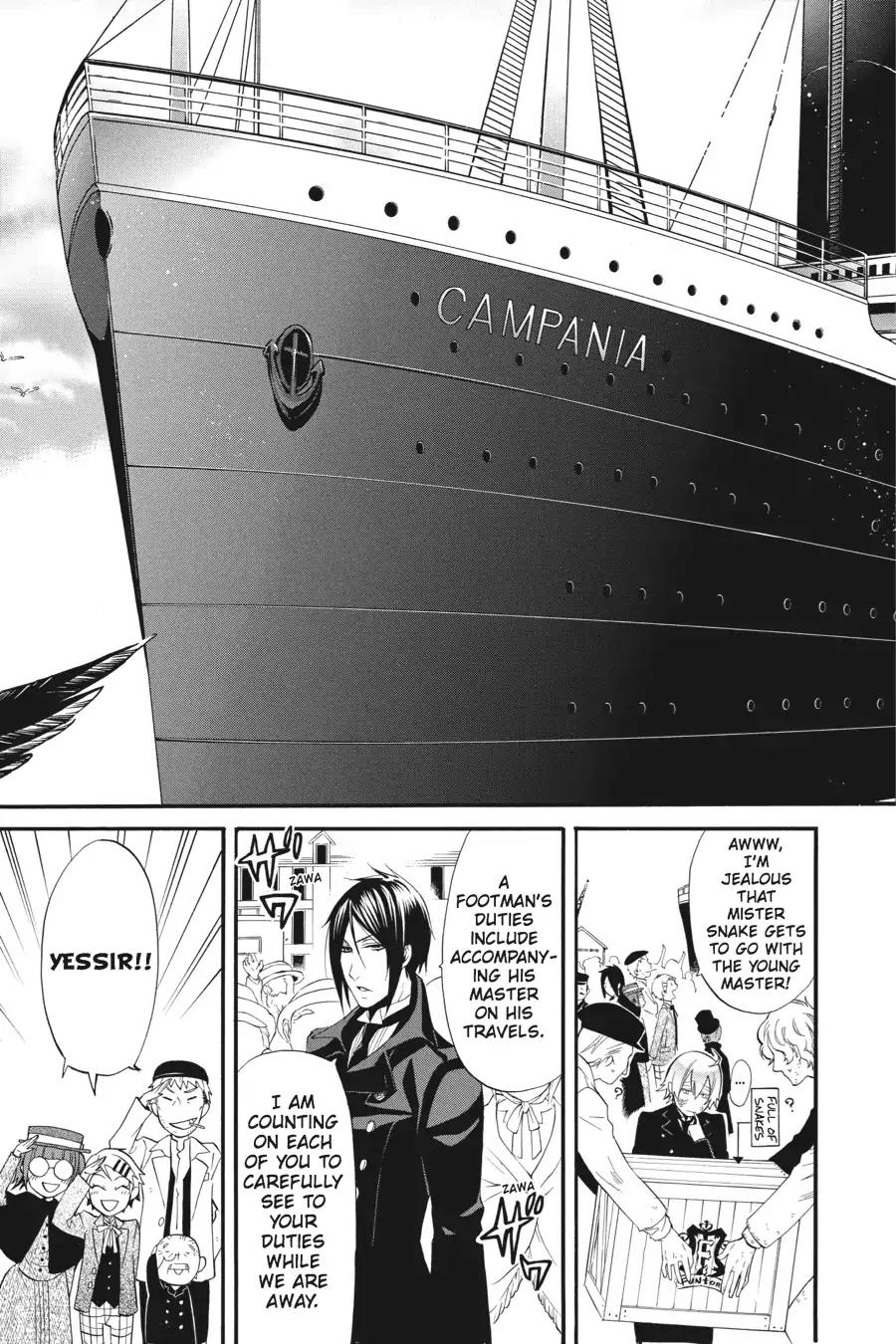 Kuroshitsuji Chapter 51 page 21 - Chapter 51: At night: The Butler, Setting Sail