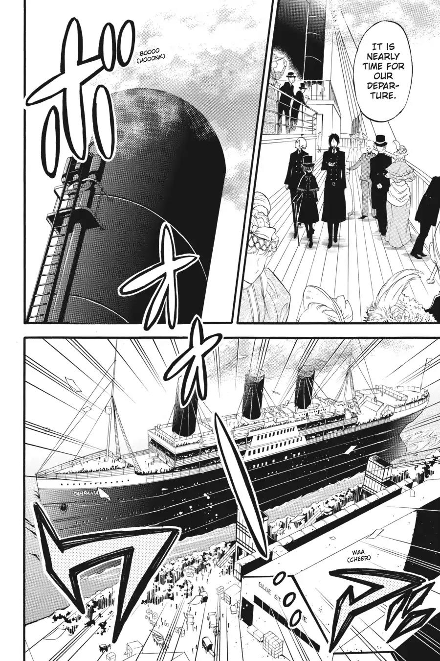 Kuroshitsuji Chapter 51 page 24 - Chapter 51: At night: The Butler, Setting Sail